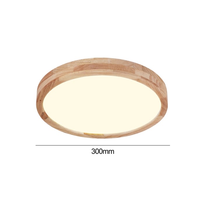 LAMPARA LED MADERA REDONDO 24W 300MM SOBREPUESTO CON CONTROL3