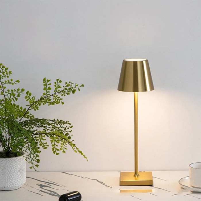 LAMPARA CARGABLE ORO SOMBRERO 80LM 3000K/4000K/6500K2