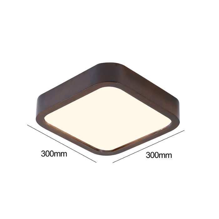 LAMPARA LED MADERA CUADRADA 24W 300MM SOBREPUESTO CON CONTROL3