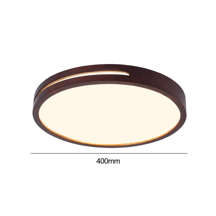 LAMPARA LED MADERA REDONDO 36W 400MM SOBREPUESTO CON CONTROL3