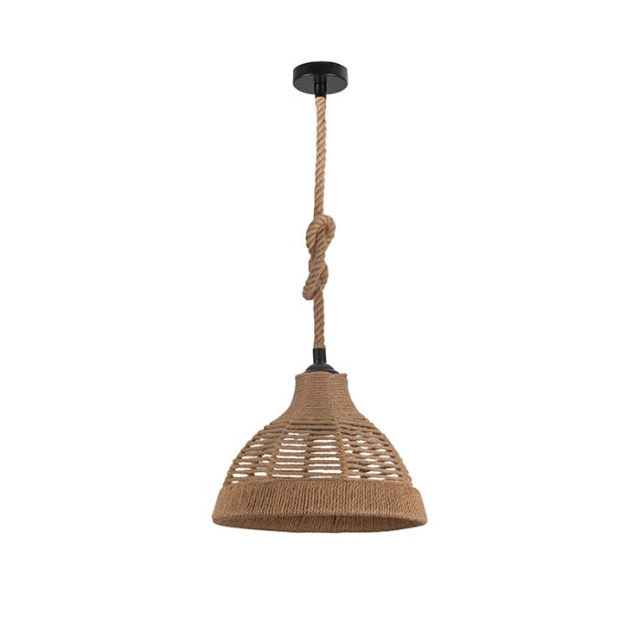 LÁMPARA CÁÑAMO RUSTICA NORDICA E27*11