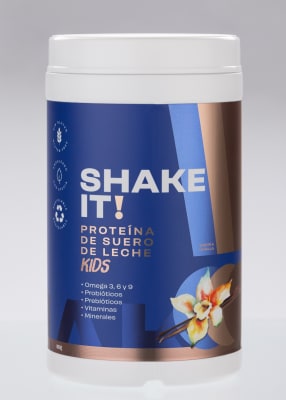SHAKE IT! POLVO DE PROTEINA DE SUERO DE LECHE KIDS SABOR VAINILLA