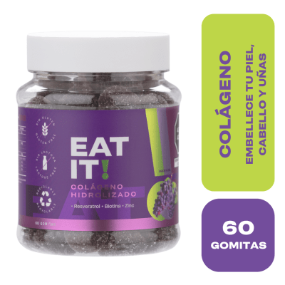 EAT IT! COLÁGENO HIDROLIZADO | GOMITAS SABOR A UVA