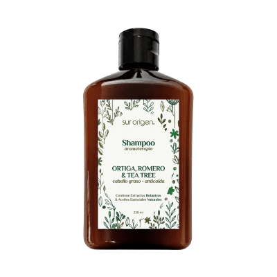 Shampoo Natural Ortiga, Romero & Tea Tree1