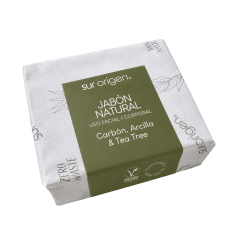 Jabón Facial Carbón, Arcilla & Tea Tree