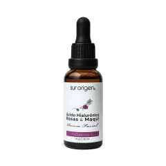 Serum Facial Ácido Hialurónico Rosas & Maqui + Vitamina C