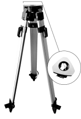 TRIPODE DE ALUMINIO SJA10F (DOBLE SEGURO Y CABEZA TRIANGULAR)