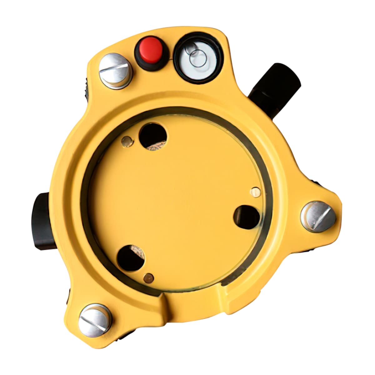 BASE NIVELANTE COLOR AMARILLO CON PLOMADA LASER1
