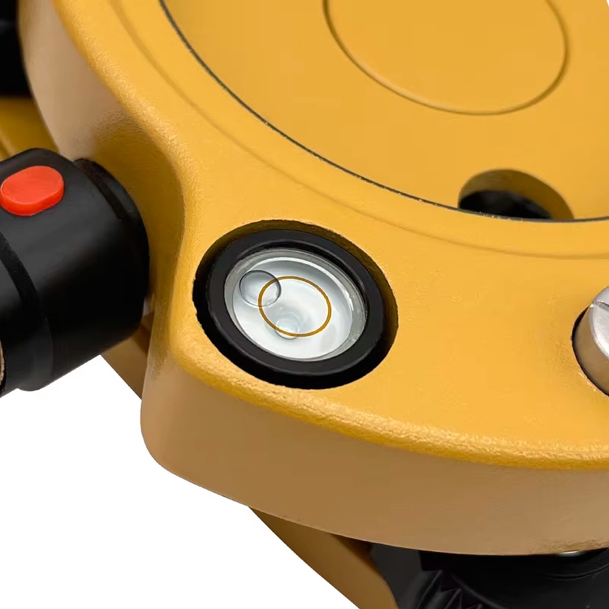 BASE NIVELANTE COLOR AMARILLO CON PLOMADA LASER2