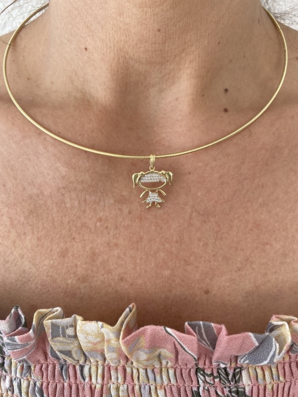 COLGANTE ORO AMARILLO CIRCÓN NIÑA