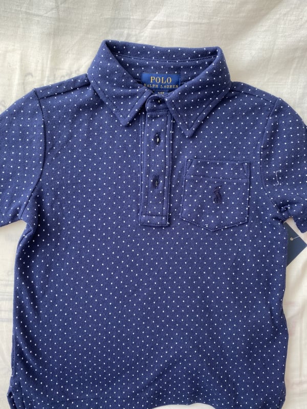 POLERA NIÑO POLO AZUL