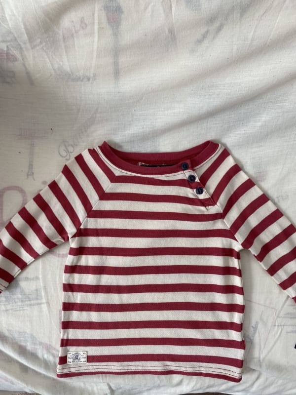 POLERA NIÑA POLO RAYAS 