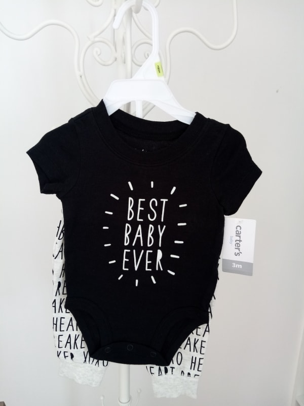 CONJUNTO 2P CARTER´S NEGRO