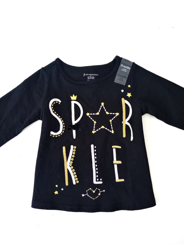 POLERA BEBE ML FIRST IMPRESSIONS NEGRA