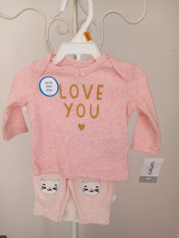 CONJUNTO 3P CARTER´S ROSADO