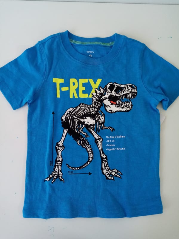 POLERA NIÑO DINOSAURIO ESTAMPADO CARTER'S