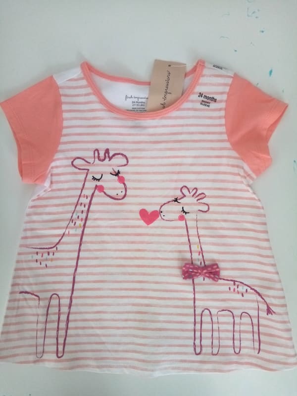 POLERA BEBE FIRST IMPRESSIONS CORAL