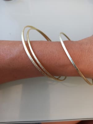 PULSERA BAÑO ORO AMARILLO SATINADO2