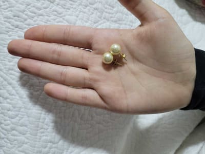 Aros con Perla Blanca1