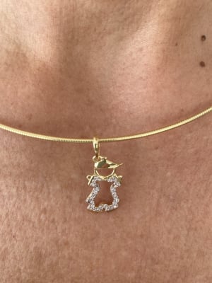 COLGANTE ORO AMARILLO CIRCÓN NIÑO1