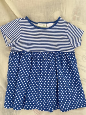 VESTIDO BEBE FIRST IMPRESSIONS AZUL2
