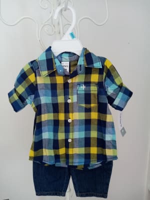 CONJUNTO CARTER´S CAMISA Y JEANS
