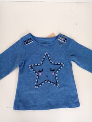 POLERA BEBE ML FIRST IMPRESSIONS CELESTE1