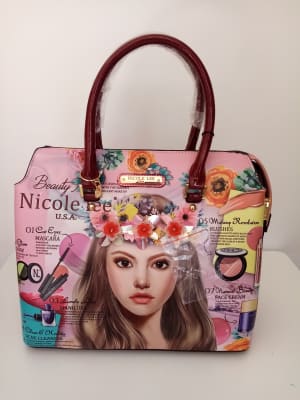 CARTERA NICOLE LEE ROSA CON PUNTOS1