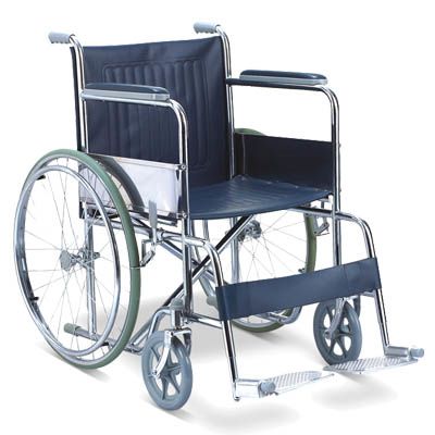SILLA RUEDAS CROMADA