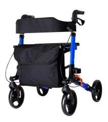ANDADOR ROLLATOR PLEGABLE AZUL
