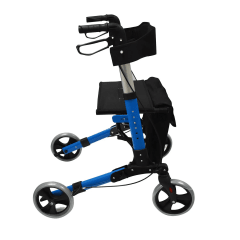 ANDADOR ROLLATOR PLEGABLE AZUL