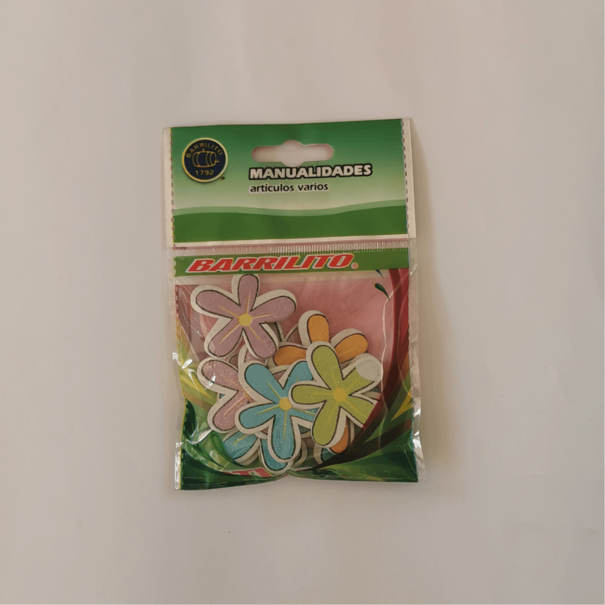 FLORES DE MADERA DE COLORES BARRILITO | Libreria Ofisur