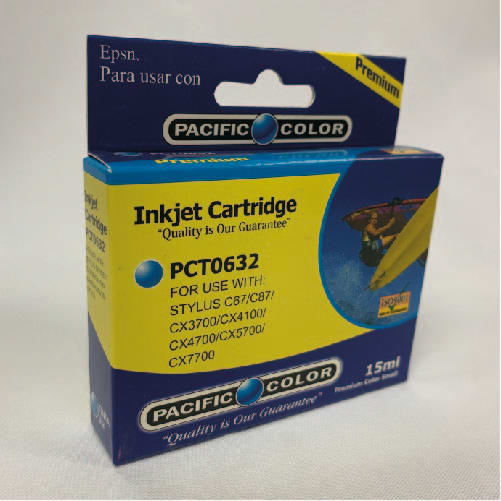 TINTA PACIFIC COLOR EPSON TO632 CYAN | Libreria Ofisur