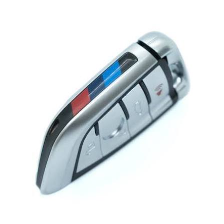 CARCASA BMW PRESENCIA  4 BOTONES  PLATEADA1