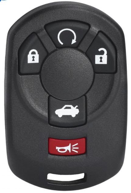 2005-2007 CADILLAC STS - REMOTE - M3N65981403 4+1 RST, Trunk  PN: 15212382, 152123831