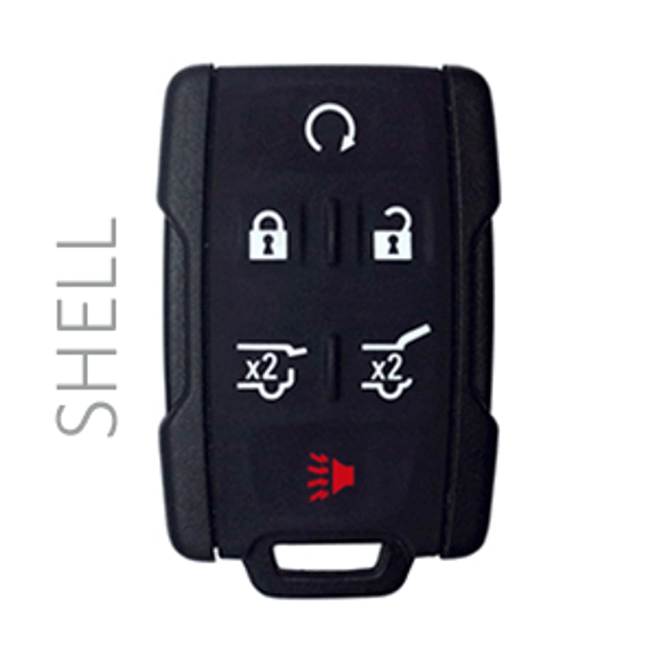 2015-2020 CHEVROLET / GMC - SHELL REMOTE - M3N-32337100 - 5+1  (BLACK SHELL)