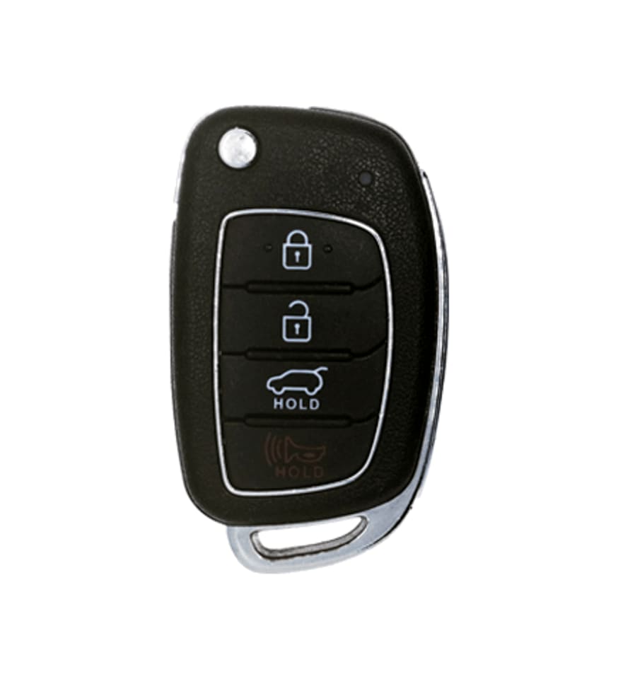 2013-2016 HYUNDAI SANTA FE -  FLIP KEY - TQ8-RKE-3F04 - 3+1 HATCH