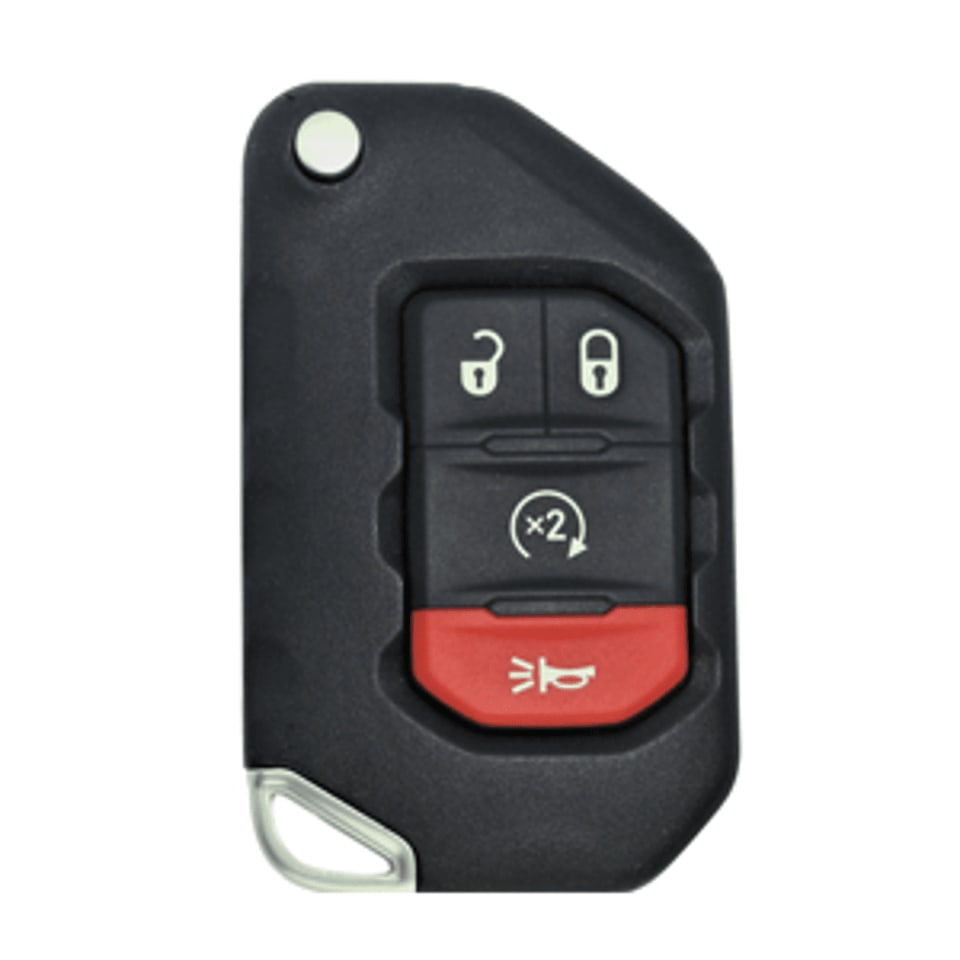2018-2021 JEEP - FLIP KEY - OHT1130261 - PN: 68416784AA -  433 MHz - 3+1 REMOTE START