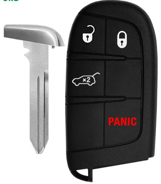 2014-2022 JEEP GRAND CHEROKEE - SMART KEY - M3N-40821302 3+1 HATCH  CHIP46 PN: 68143504AC/AA/AB