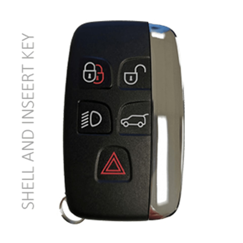 2011-2020 RANGE ROVER - SHELL SMART KEY -  KOBJTF10A - PN: CH22-15K601-AB. 5E0U30147-AE - 4+1 HATCH