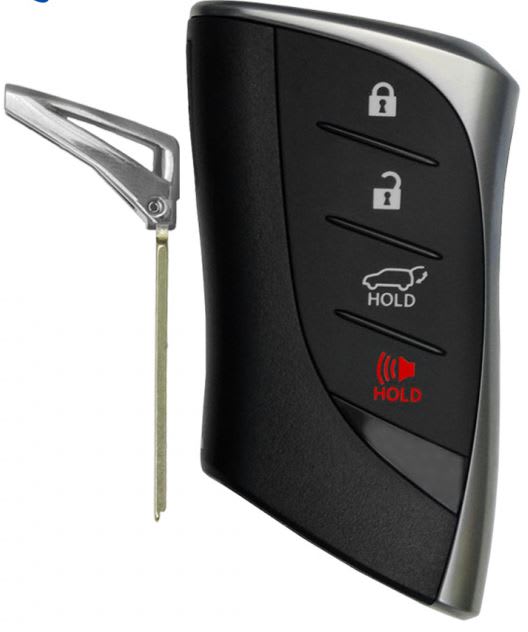 10/2020-24 LEXUS - SMART KEY - HYQ14FBZ 3+1 H.  PN: 8990H-76590 , 8990H-766101