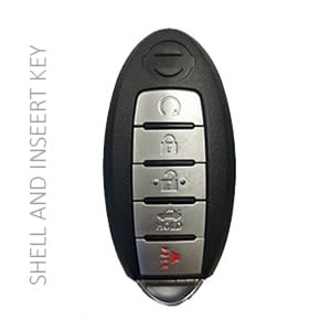 2013-2015 NISSAN - KR5S180144014 - SHELL SMART KEY - 4+1 REMOTE START & TRUNK