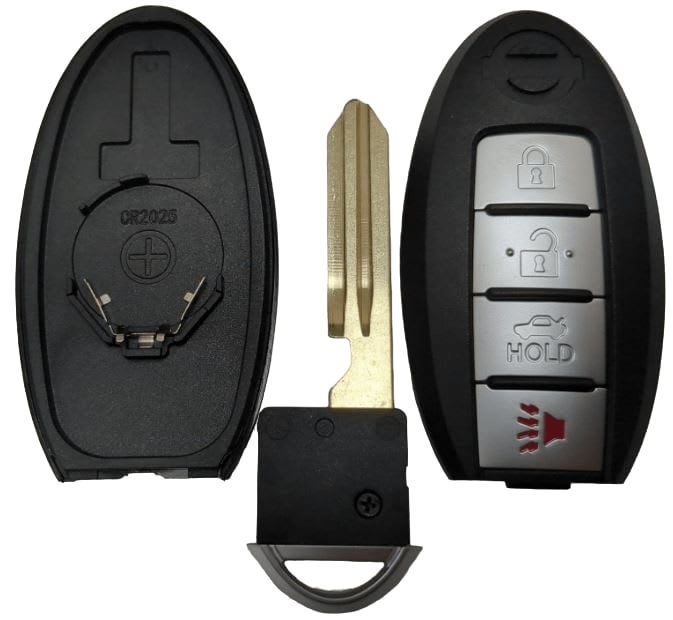 2007-2018 NISSAN/INFINITI  - CWTWB1, KR5S  - SHELL SMART KEY - 3+1 Trunk