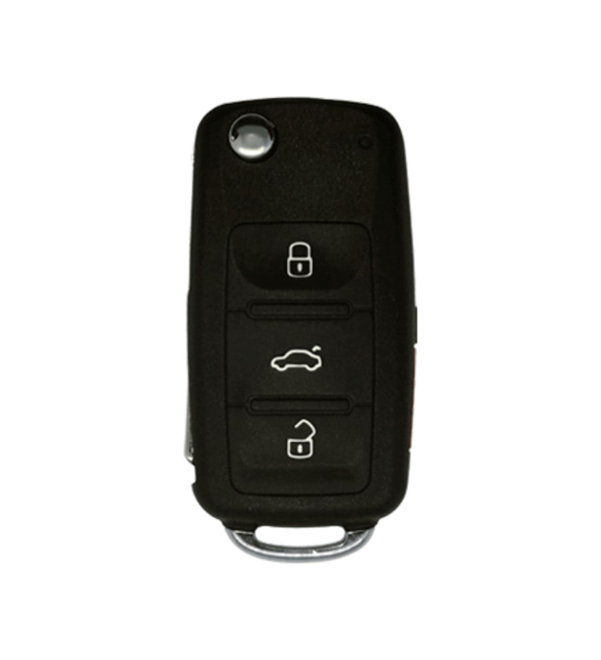 2011-2016 VW - FLIP KEY - NBG010180T  PN 5K0837202AE/202S) - 3+1 TRUNK  NO PROX.