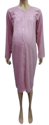 Bata M/L Materna con Botones Abierta Palo Rosa