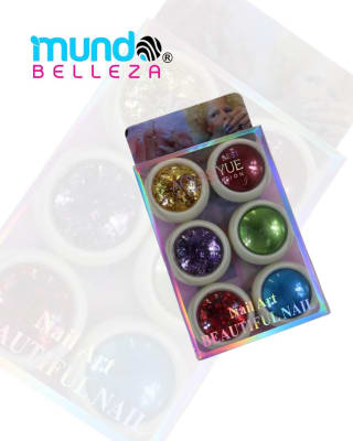 EFECTOS, FLAKE Y PAPEL ORO AZUL, VERDE ROJO  MS-371