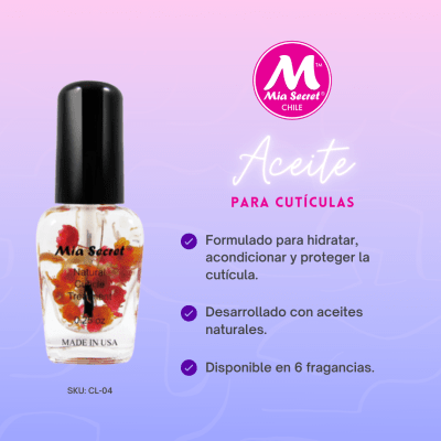MIA SECRET ACEITE DE CUTICULA HIBISCUS 7.5 ML
