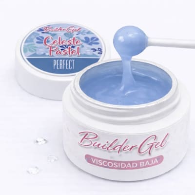 PERFECT PROFESIONAL BUILDER GEL CELESTE PASTEL 30G (VISCOSIDAD BAJA)1