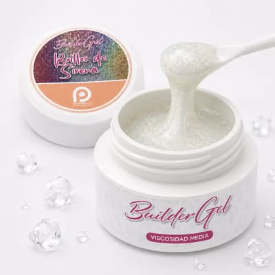 PERFECT PROFESIONAL BUILDER GEL BRILLOS DE SIRENA 30G (VISCOSIDAD MEDIA)1