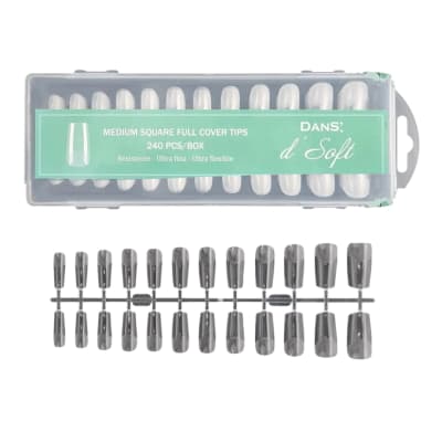 DANS MEDIUM SQUARE FULL COVER TIPS 300 PCS1